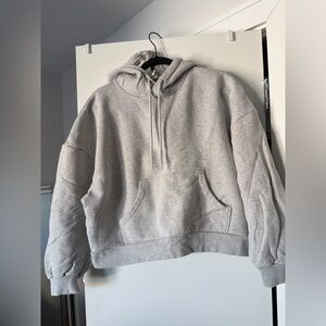 Other Stories Women's Gray Cropped Hoodie L